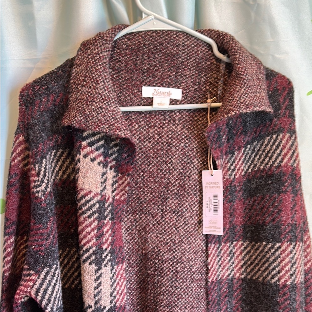 Bass Pro Shops Acrylic Blend Plaid Print Coatigan